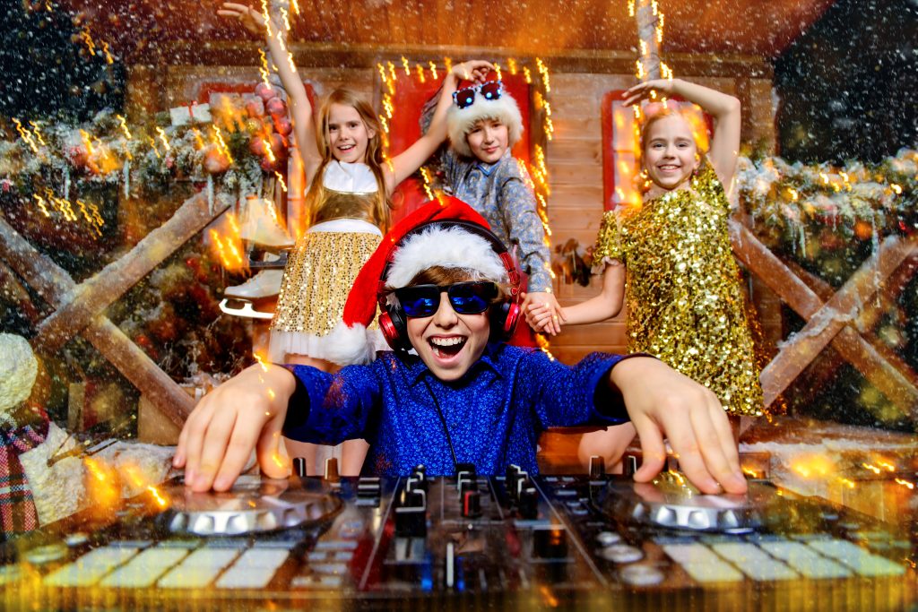 Group,Of,Happy,Children,Is,Having,A,Party,Near,The - School Disco DJ Hire - Dj4You