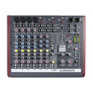 Allen Heath Zed 10fx 10ch Multi Purpose Usb Mixer W Built In Fx Ah Zed10fx Gsus4 544296 994x994 Background Removed - Allen & Heath ZED-10FX Mixing Desk